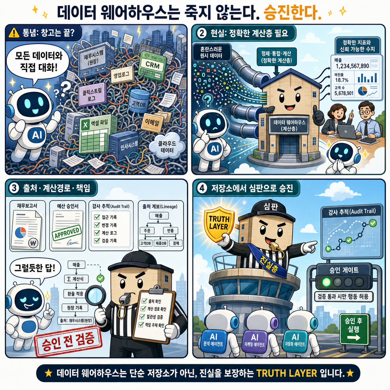 Your Data Warehouse Isn’t Dying. It’s Getting Promoted. 내용을 설명하는 본문 이미지