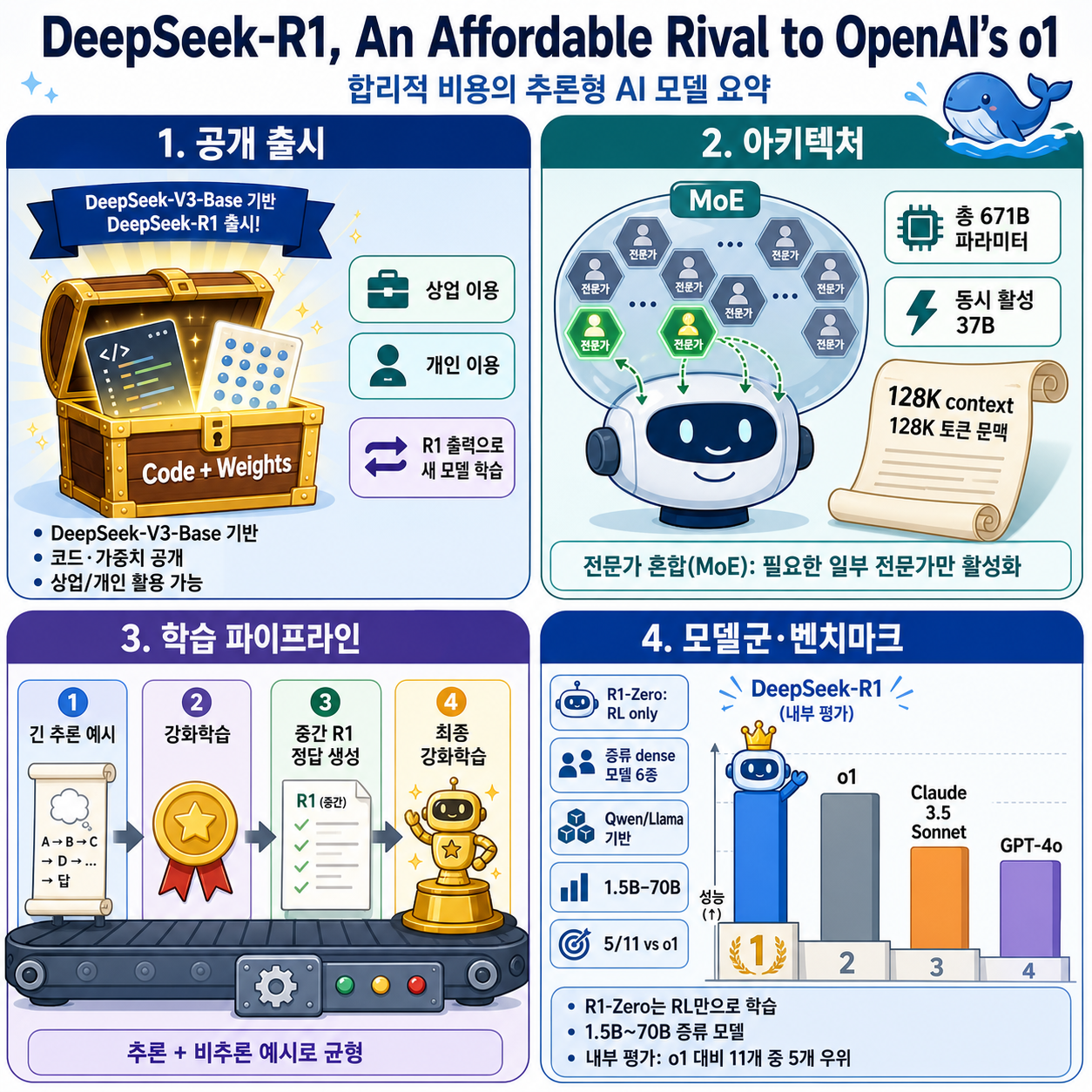 DeepSeek-R1, An Affordable Rival to OpenAI’s o1 내용을 설명하는 본문 이미지