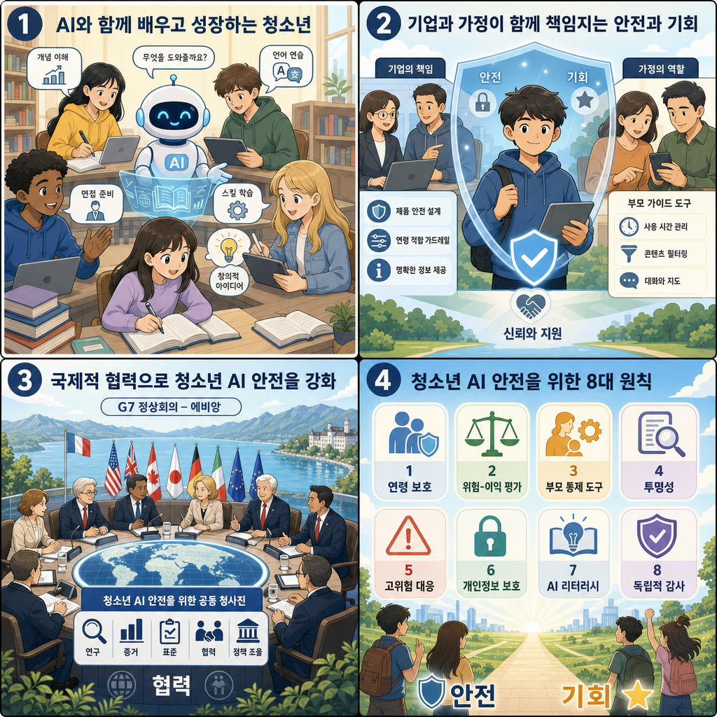 Advancing youth safety and opportunity through global leadership 내용을 설명하는 본문 이미지