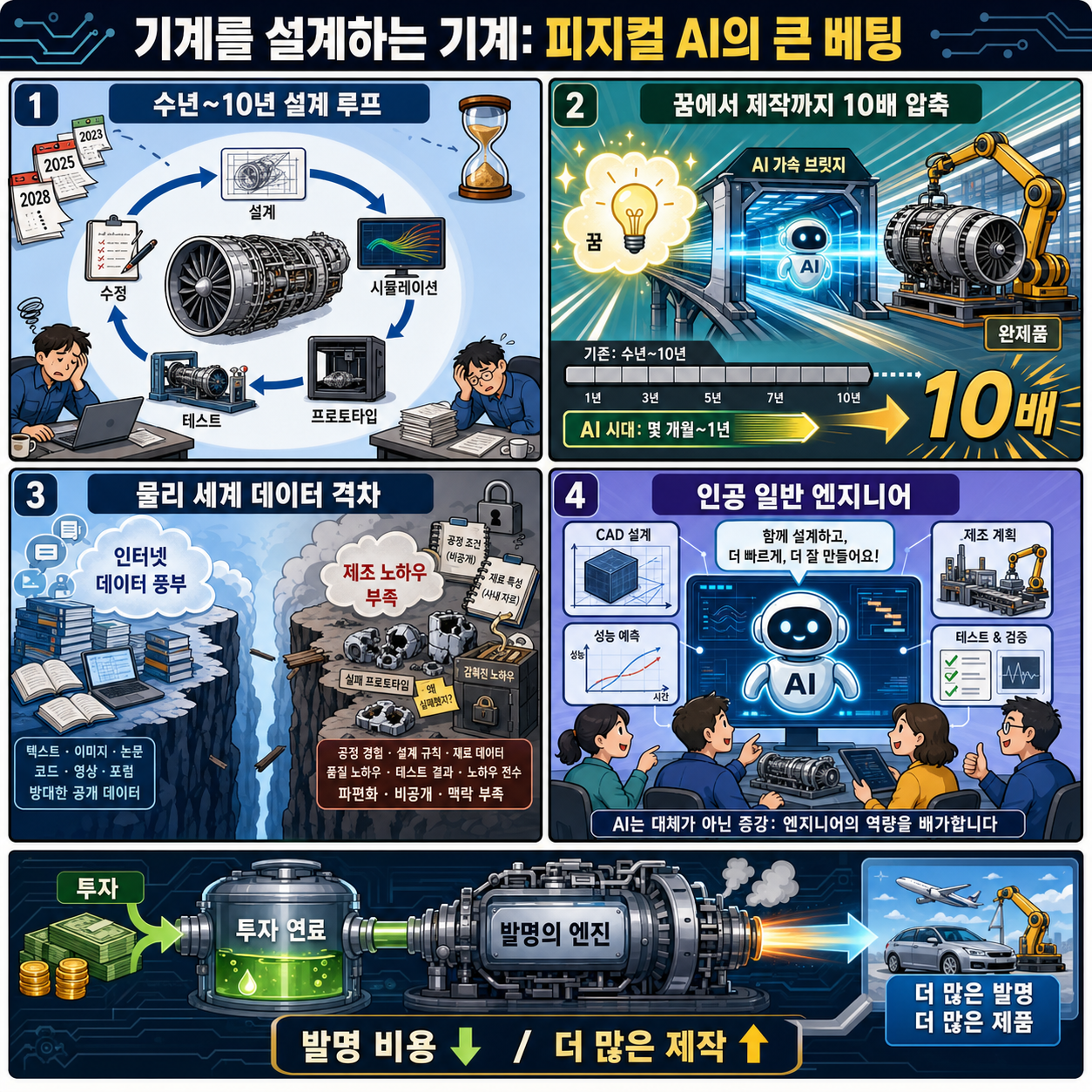 The Machine That Designs Machines: Physical AI’s Biggest Bet Yet 내용을 설명하는 본문 이미지