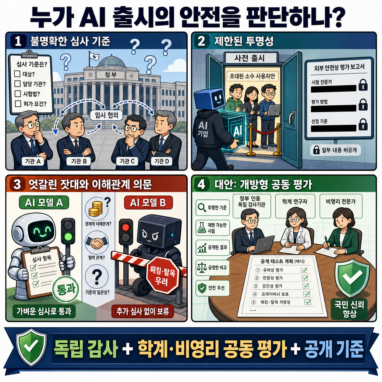 How did the government decide OpenAI's frontier model was safe to release? 내용을 설명하는 본문 이미지