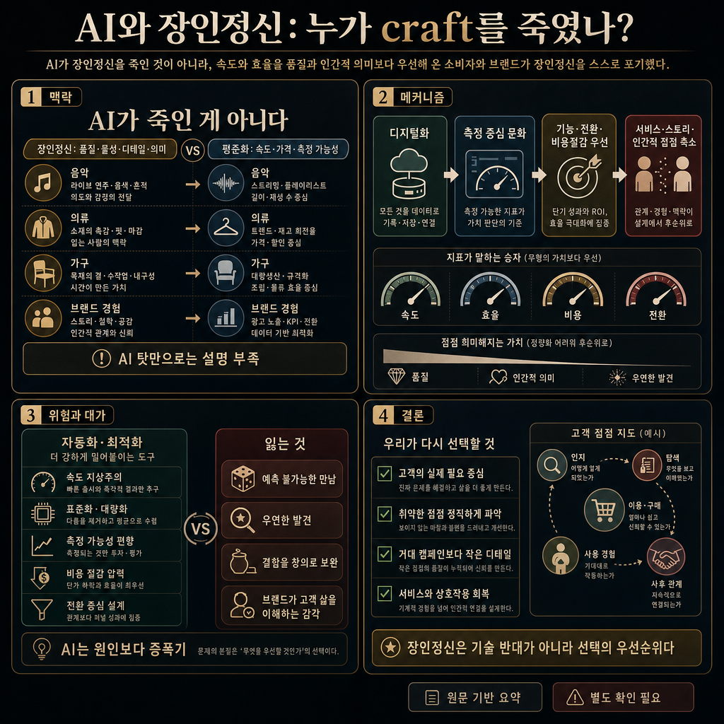 Everyone is blaming AI for the death of 'craft.' Take a good look in the mirror 내용을 설명하는 본문 이미지