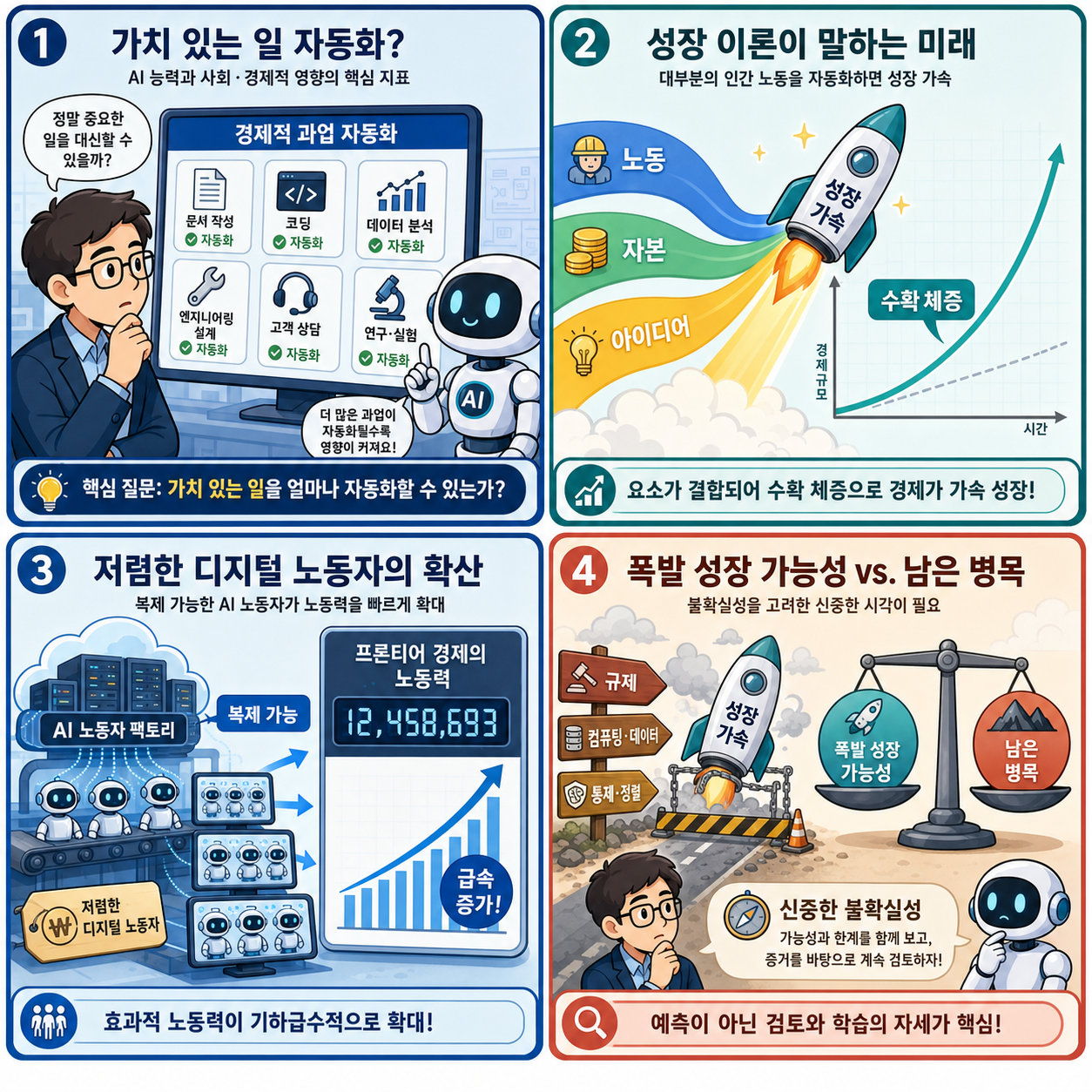 Explosive growth from AI: A review of the arguments 내용을 설명하는 본문 이미지