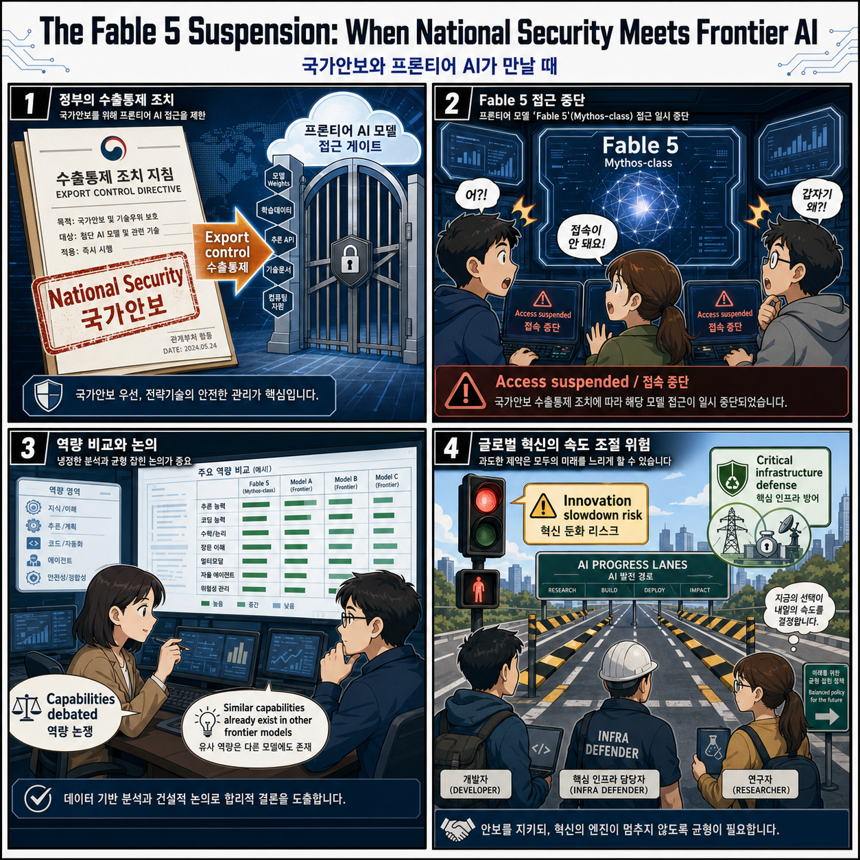 The Fable 5 Suspension: When National Security Meets Frontier AI (And Why This Could Slow Everyone… 내용을 설명하는 본문 이미지
