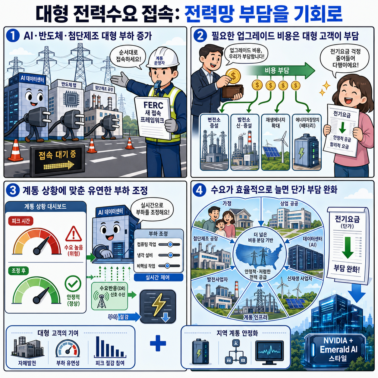 How FERC’s Large-Load Interconnection Actions Help Address Grid Stress, Improve Affordability 내용을 설명하는 본문 이미지