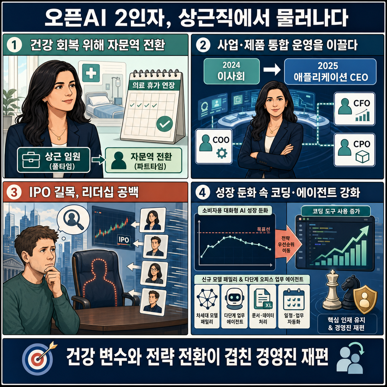 Fidji Simo steps down from OpenAI's No. 2 role 내용을 설명하는 본문 이미지
