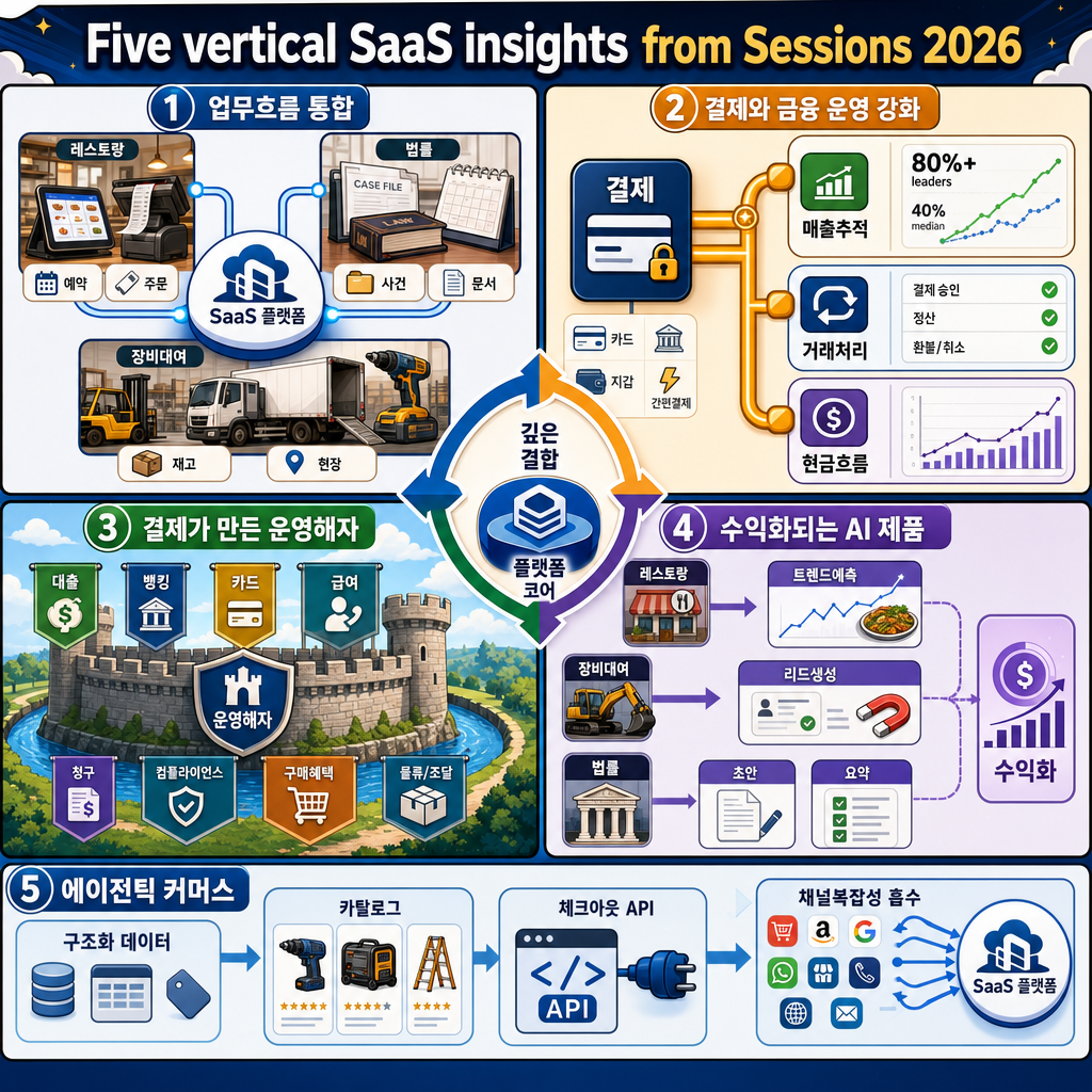 Five vertical SaaS insights from Sessions 2026 내용을 설명하는 본문 이미지