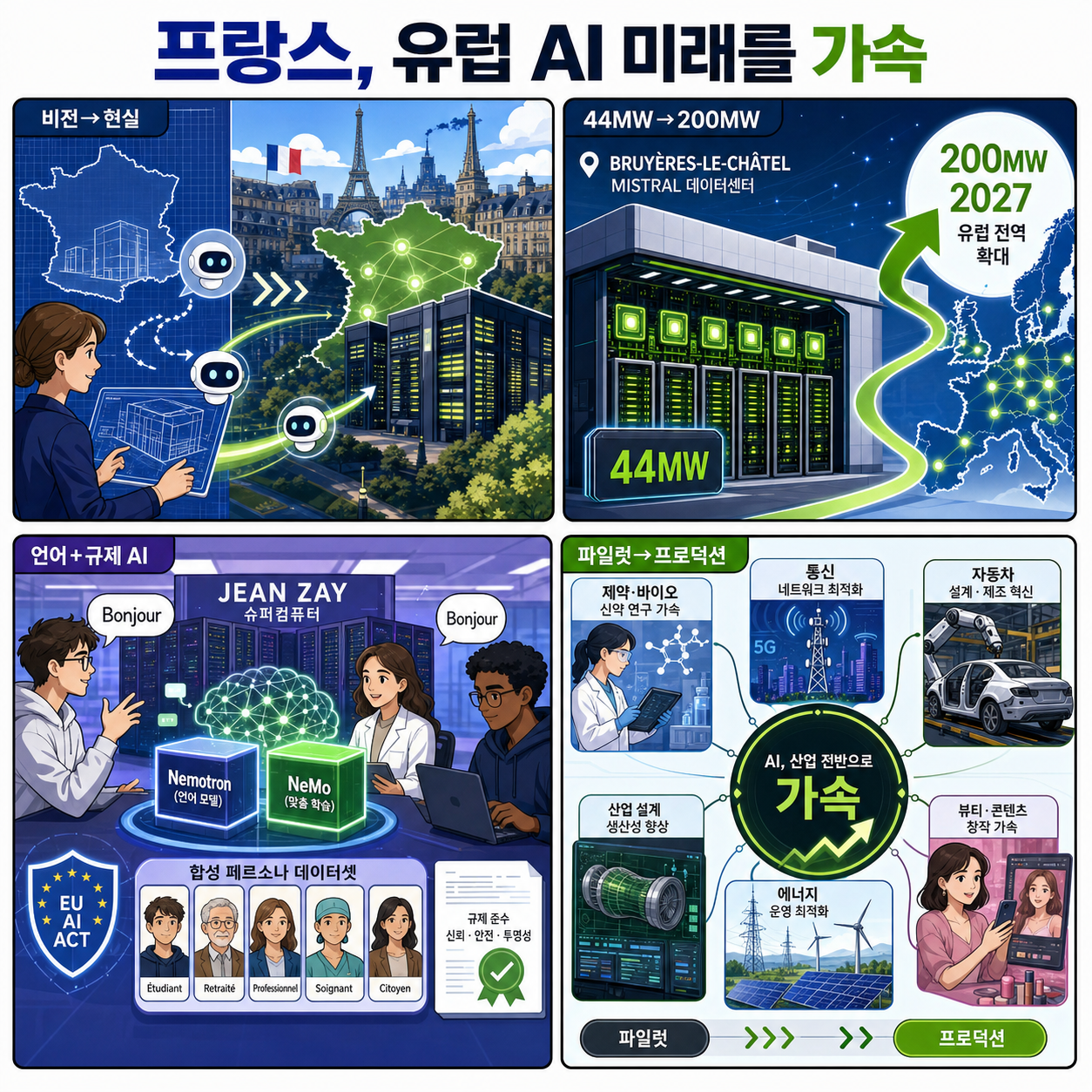 France Advances Europe’s AI Future With NVIDIA Technologies 내용을 설명하는 본문 이미지