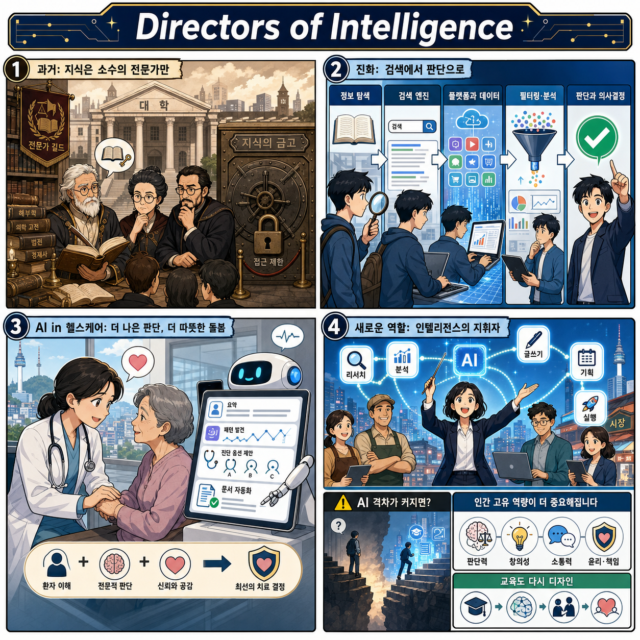 AI is changing who gets to be an expert. Are your colleagues ready to become ‘directors of intelligence’? 내용을 설명하는 본문 이미지