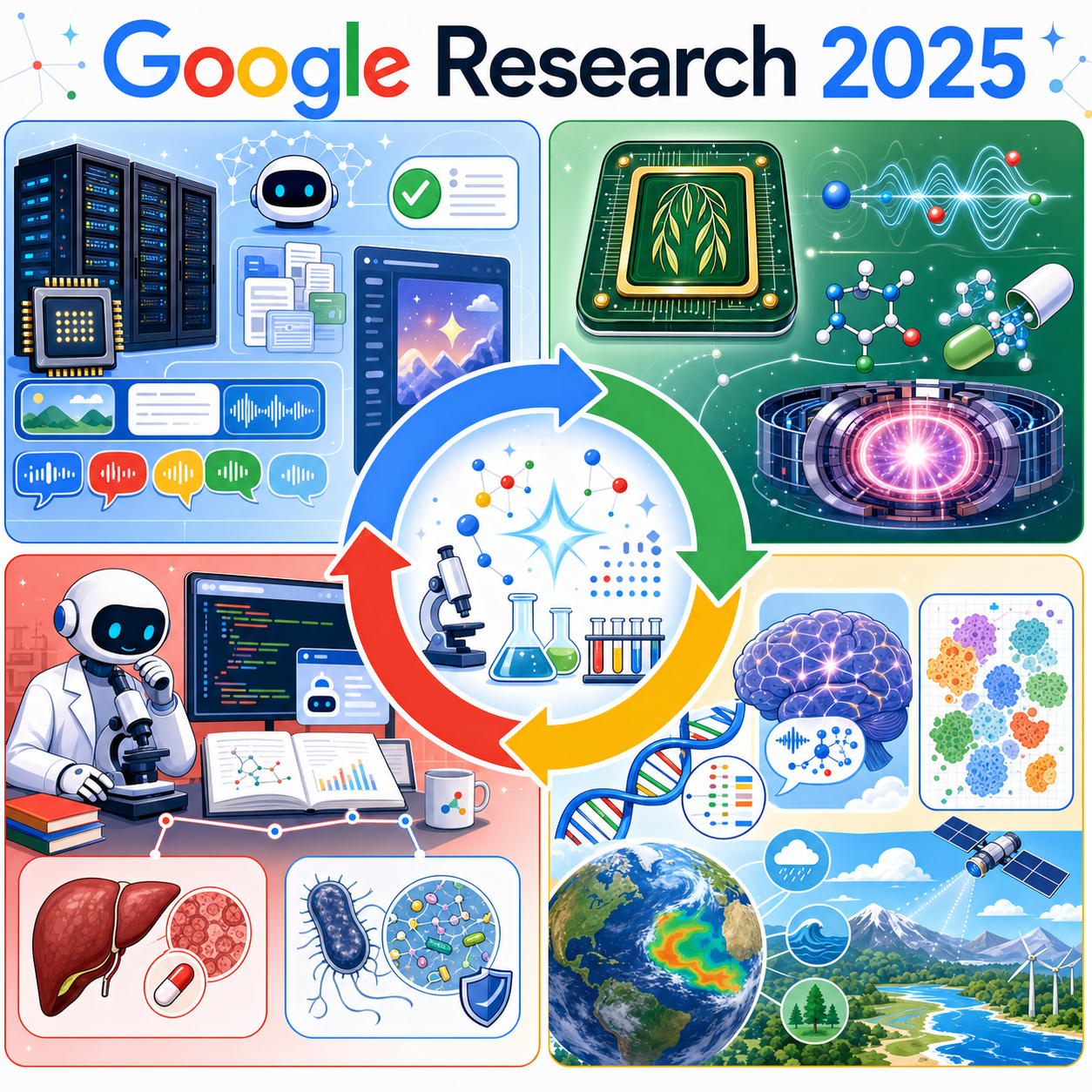 Google Research 2025: Bolder breakthroughs, bigger impact 내용을 설명하는 본문 이미지