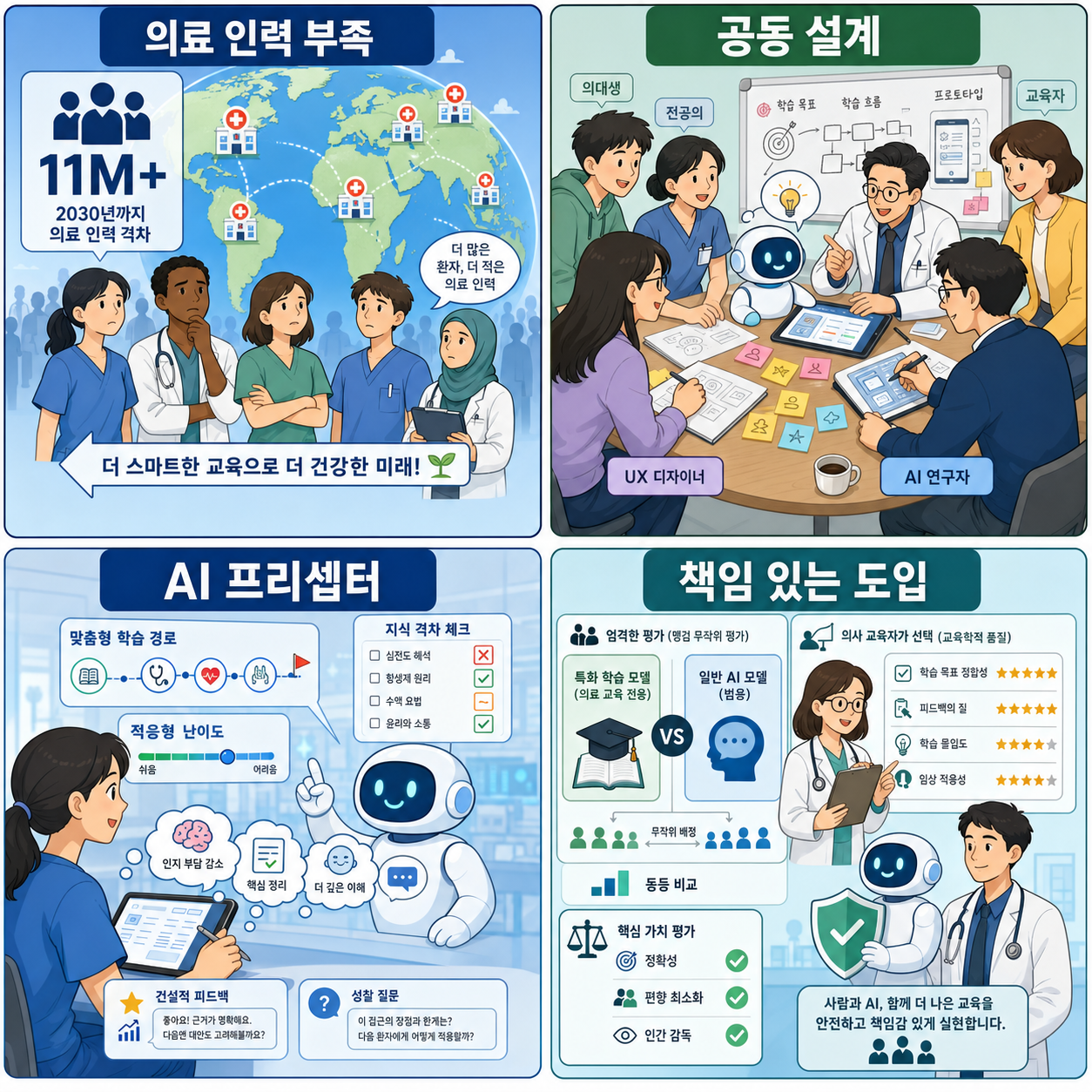 How Google’s AI can help transform health professions education 내용을 설명하는 본문 이미지