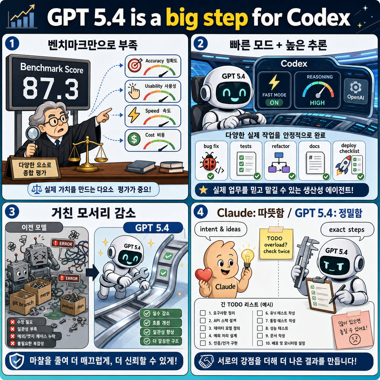GPT 5.4 is a big step for Codex 내용을 설명하는 본문 이미지