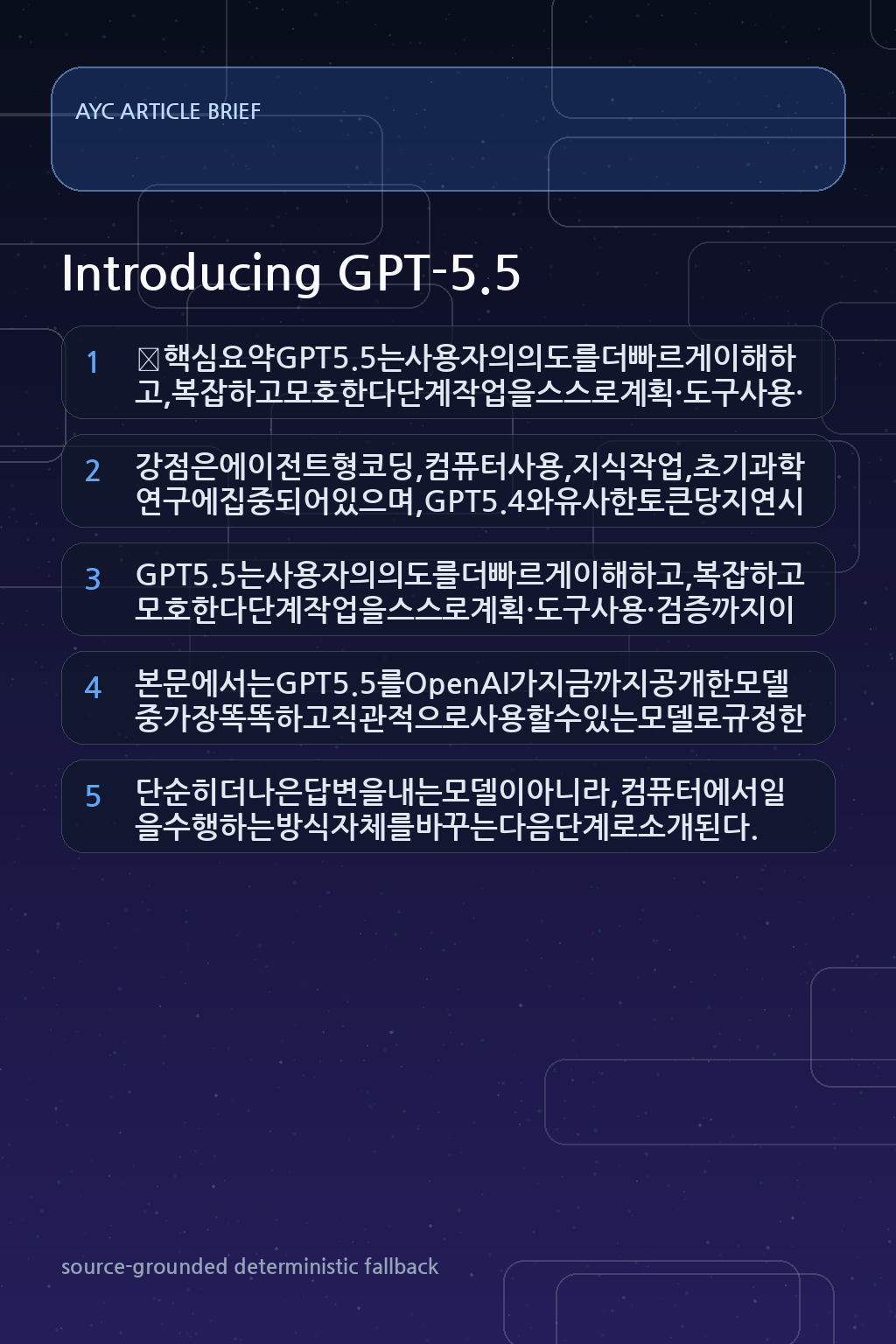 Introducing GPT-5.5 내용을 설명하는 본문 이미지