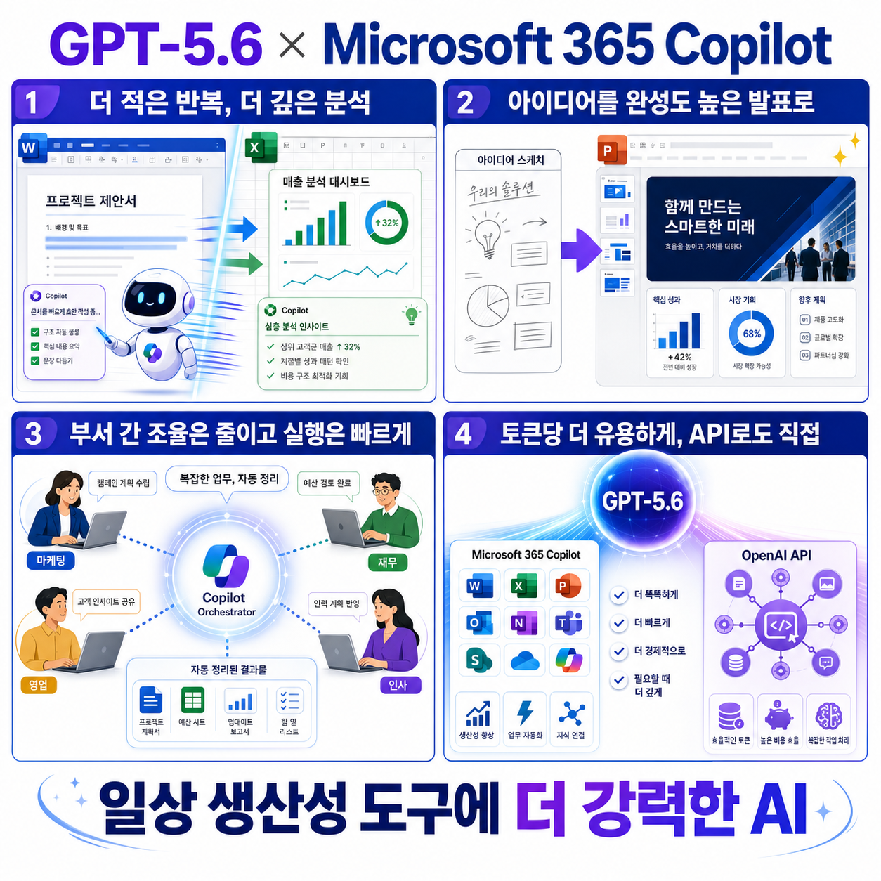 GPT-5.6 is now the preferred model in Microsoft 365 Copilot 내용을 설명하는 본문 이미지