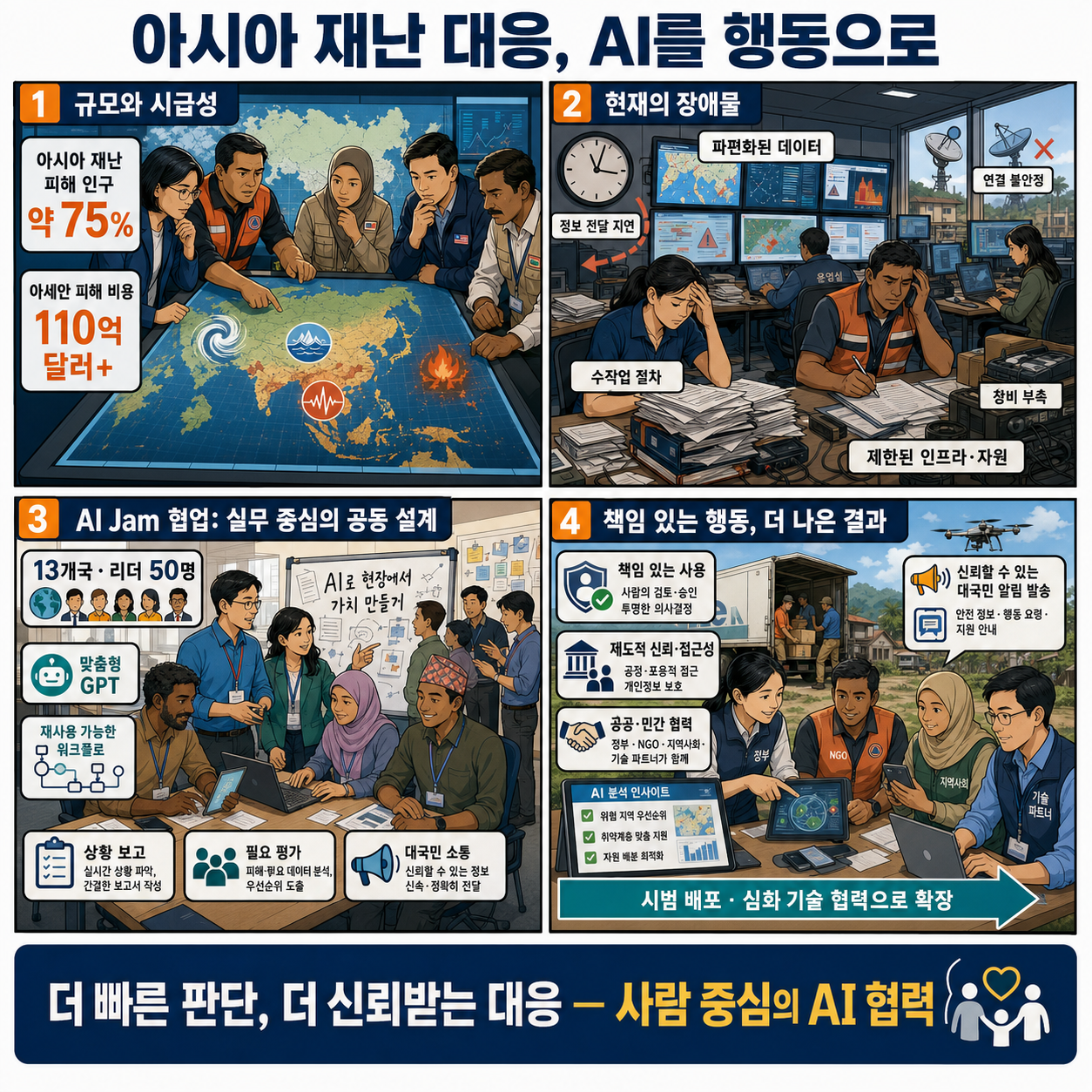 Helping disaster response teams turn AI into action across Asia 내용을 설명하는 본문 이미지