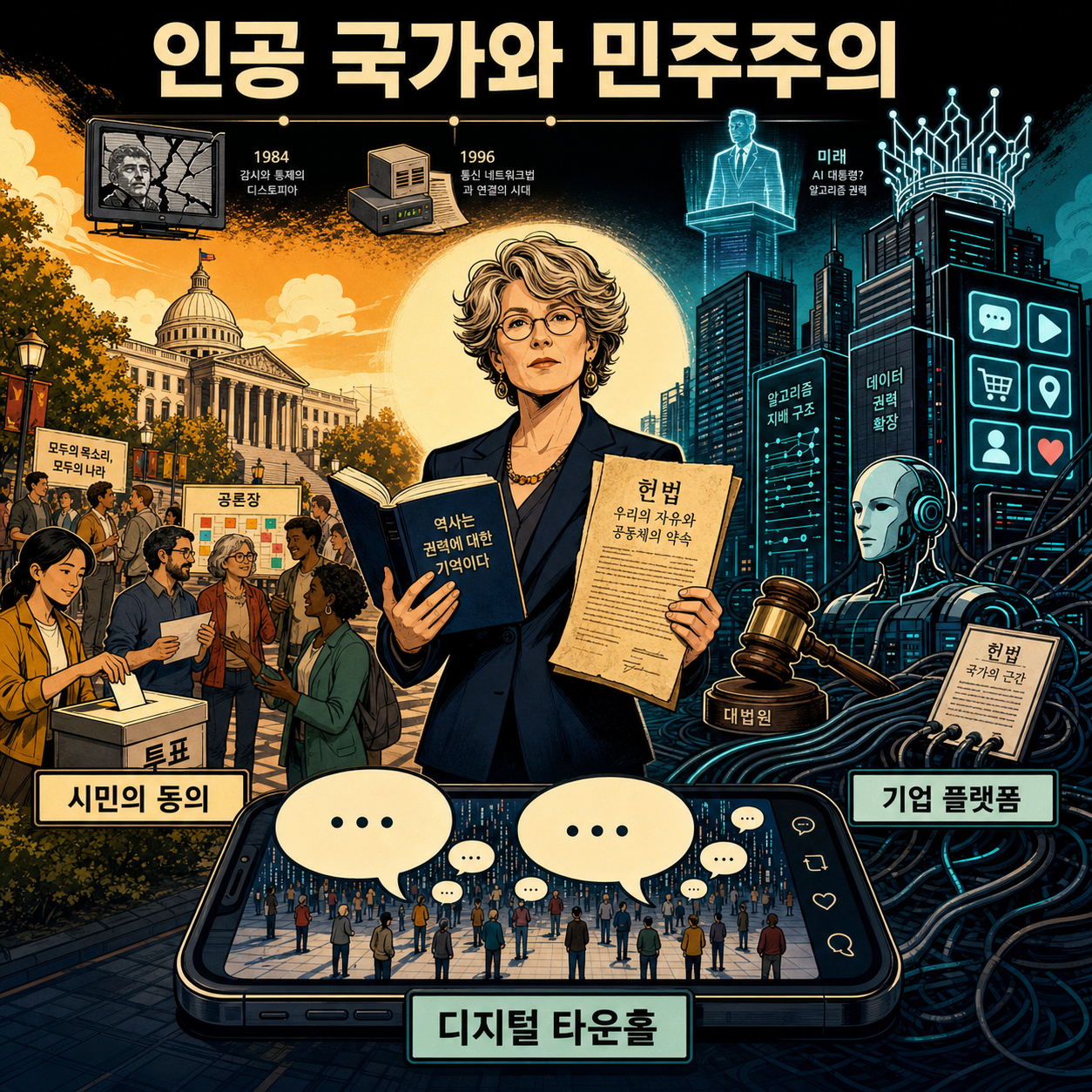 Historian Jill Lepore says Silicon Valley misreads science fiction and undermines democracy 내용을 설명하는 본문 이미지