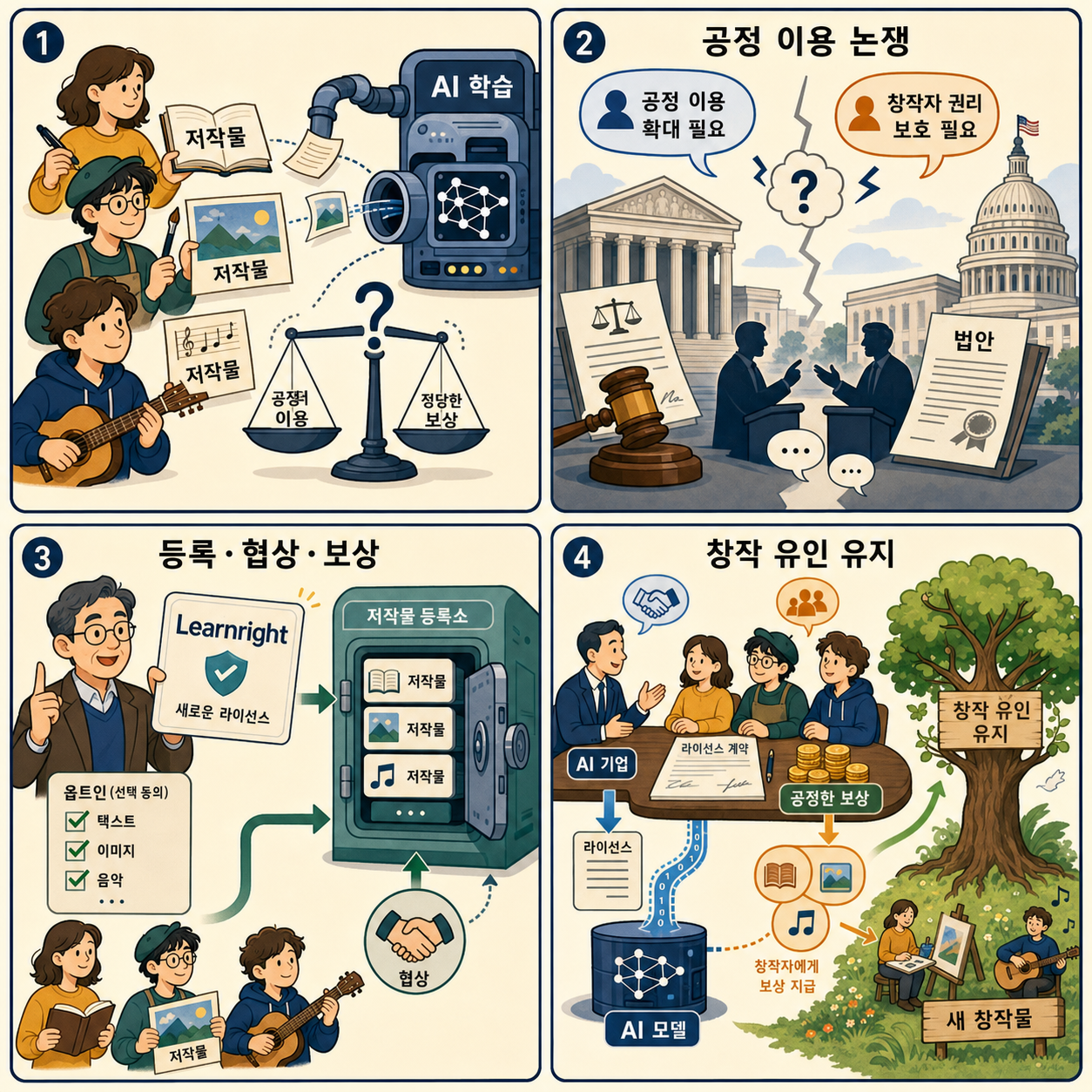How ‘learnrights’ would compensate creators for AI model training 내용을 설명하는 본문 이미지
