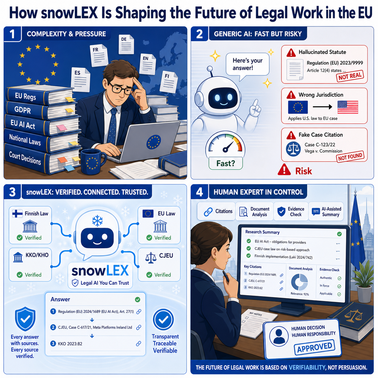How snowLEX Is Shaping the Future of Legal Work in the EU 내용을 설명하는 본문 이미지
