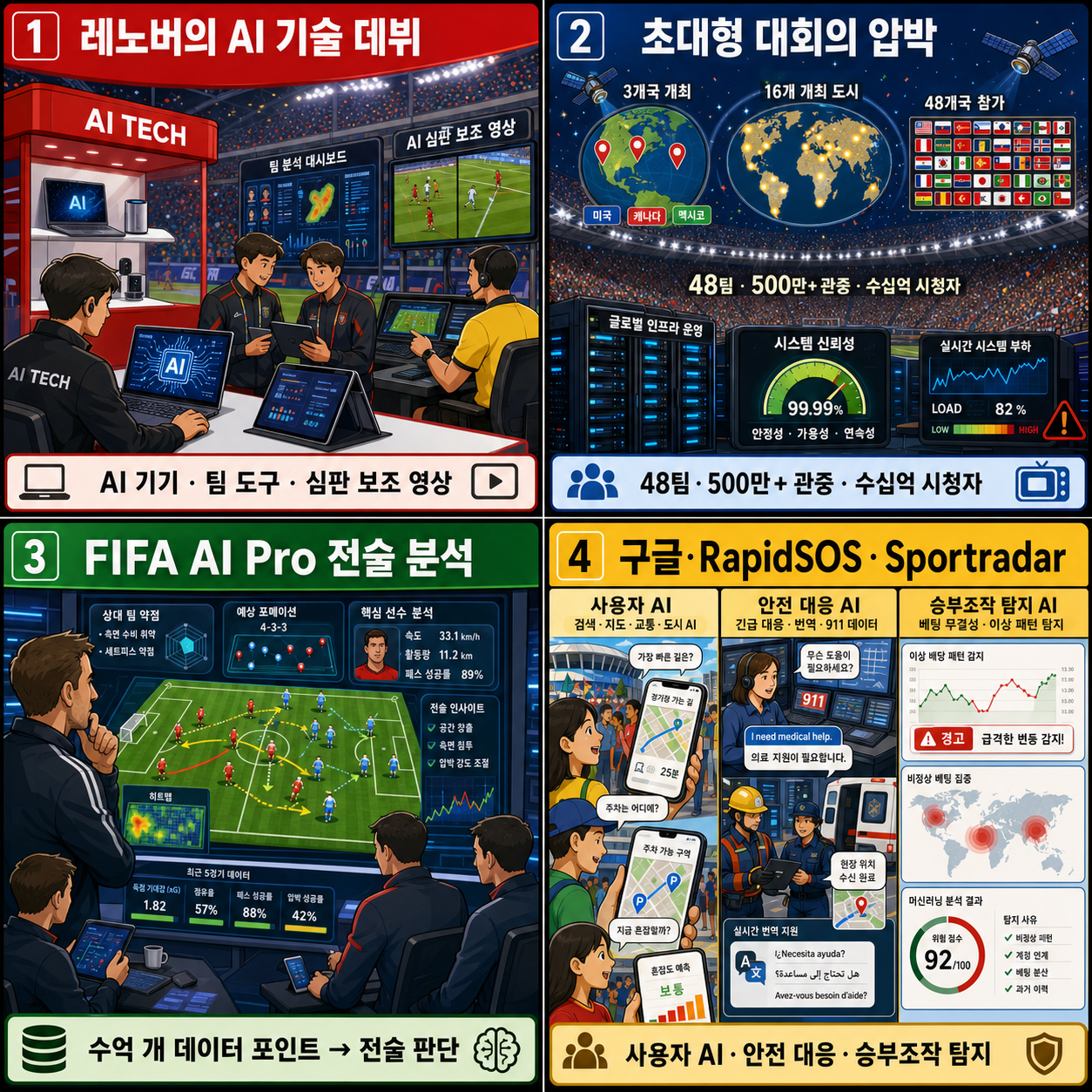 How the World Cup is a high-stakes stage for Big Tech’s AI push 내용을 설명하는 본문 이미지