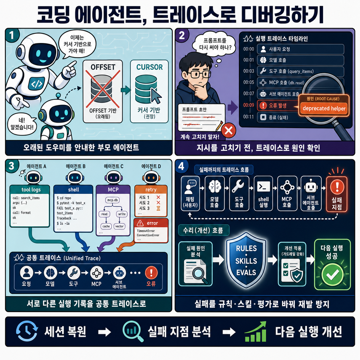 How to Debug Coding Agents with LangSmith Traces 내용을 설명하는 본문 이미지