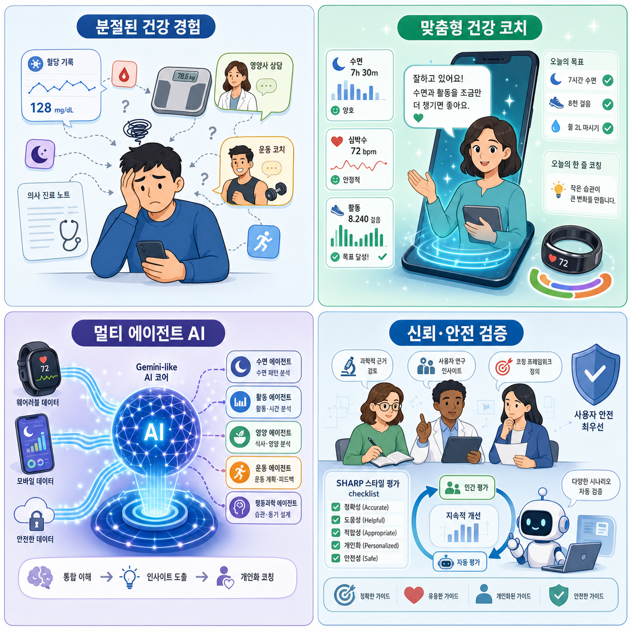 How we are building the personal health coach 내용을 설명하는 본문 이미지