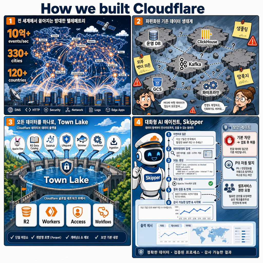 How we built Cloudflare 내용을 설명하는 본문 이미지