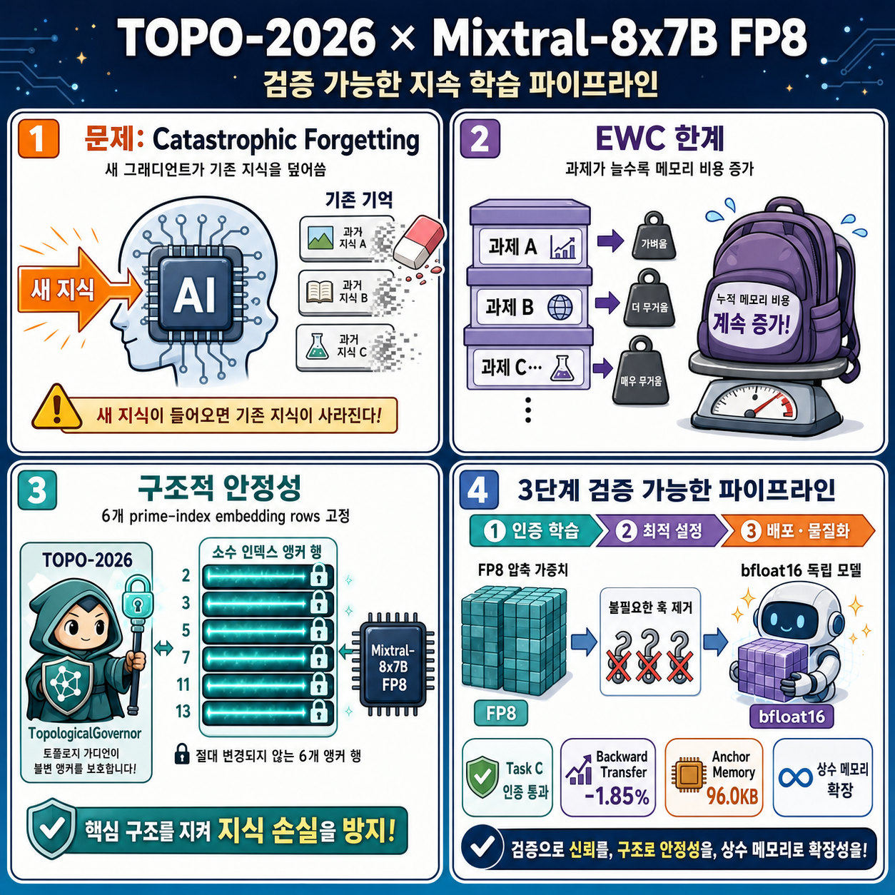 The Integration of TOPO-2026 into the Mixtral-8x7B FP8 Architecture: A Pipeline for Verifiable… 내용을 설명하는 본문 이미지