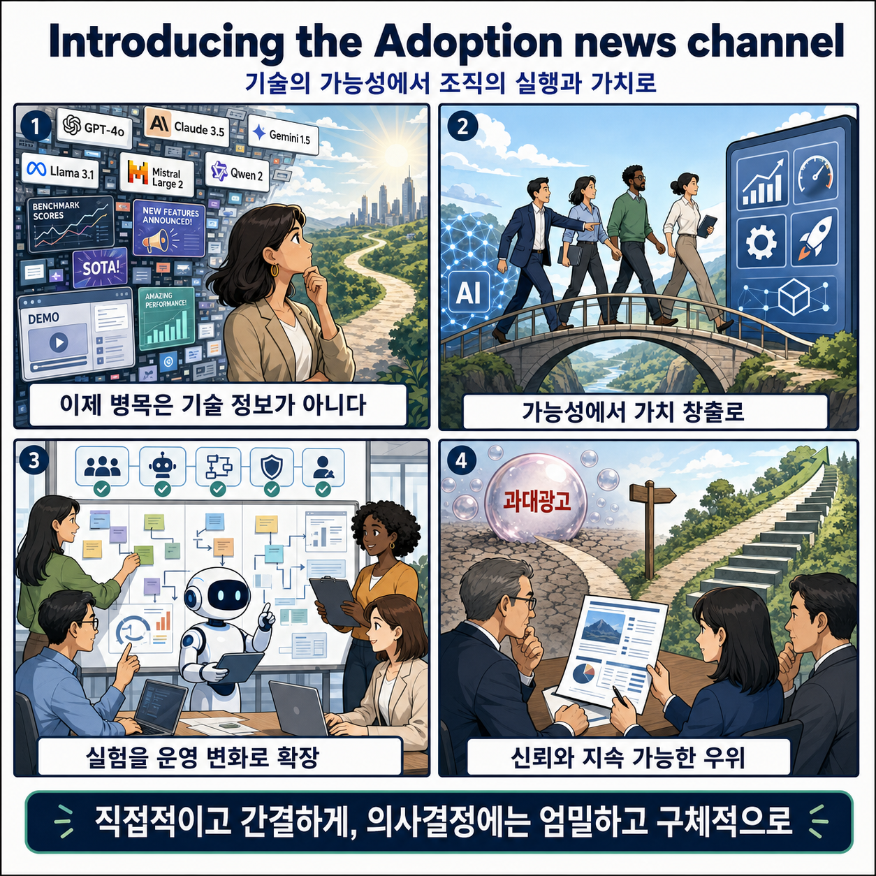 Introducing the Adoption news channel 내용을 설명하는 본문 이미지