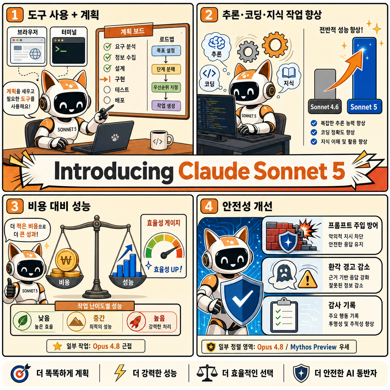 Introducing Claude Sonnet 5 내용을 설명하는 본문 이미지