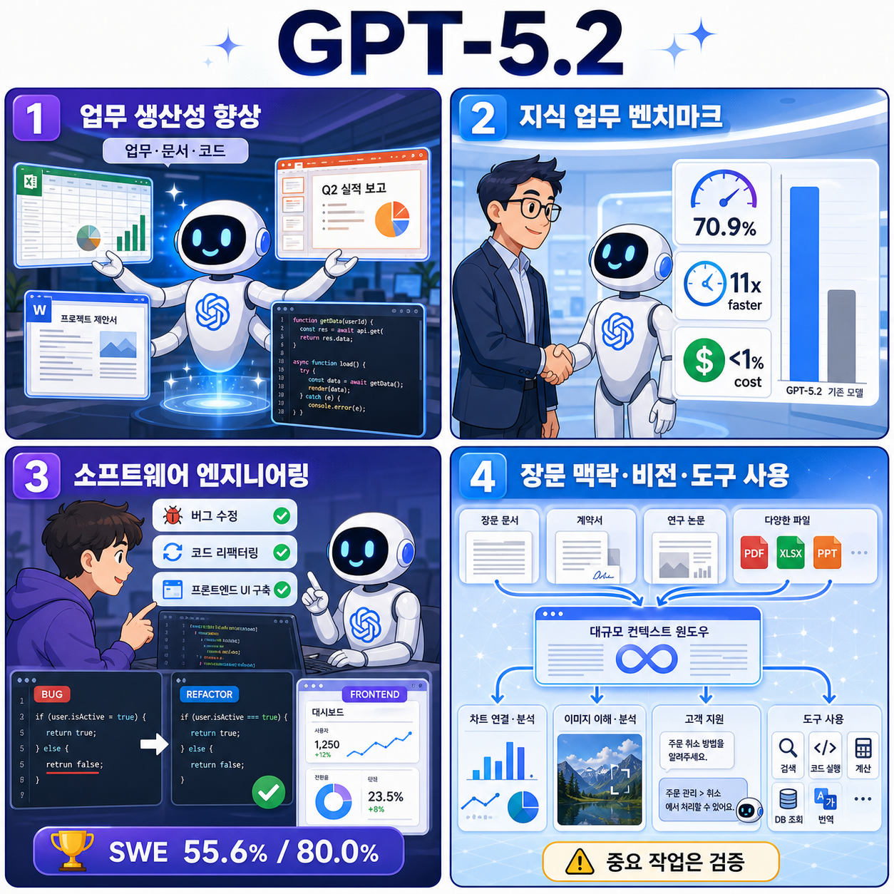 Introducing GPT-5.2 내용을 설명하는 본문 이미지