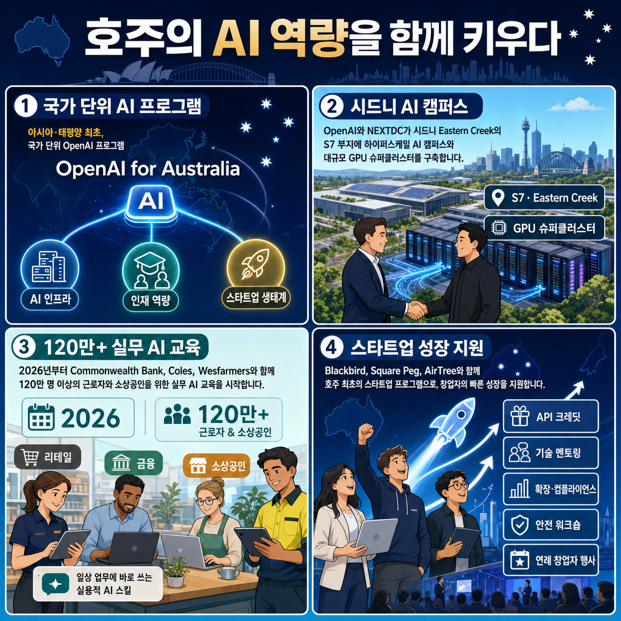Introducing OpenAI for Australia 내용을 설명하는 본문 이미지