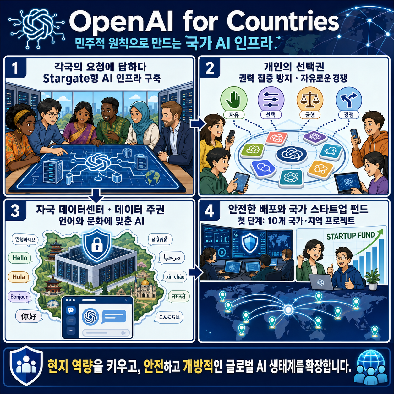 Introducing OpenAI for Countries 내용을 설명하는 본문 이미지