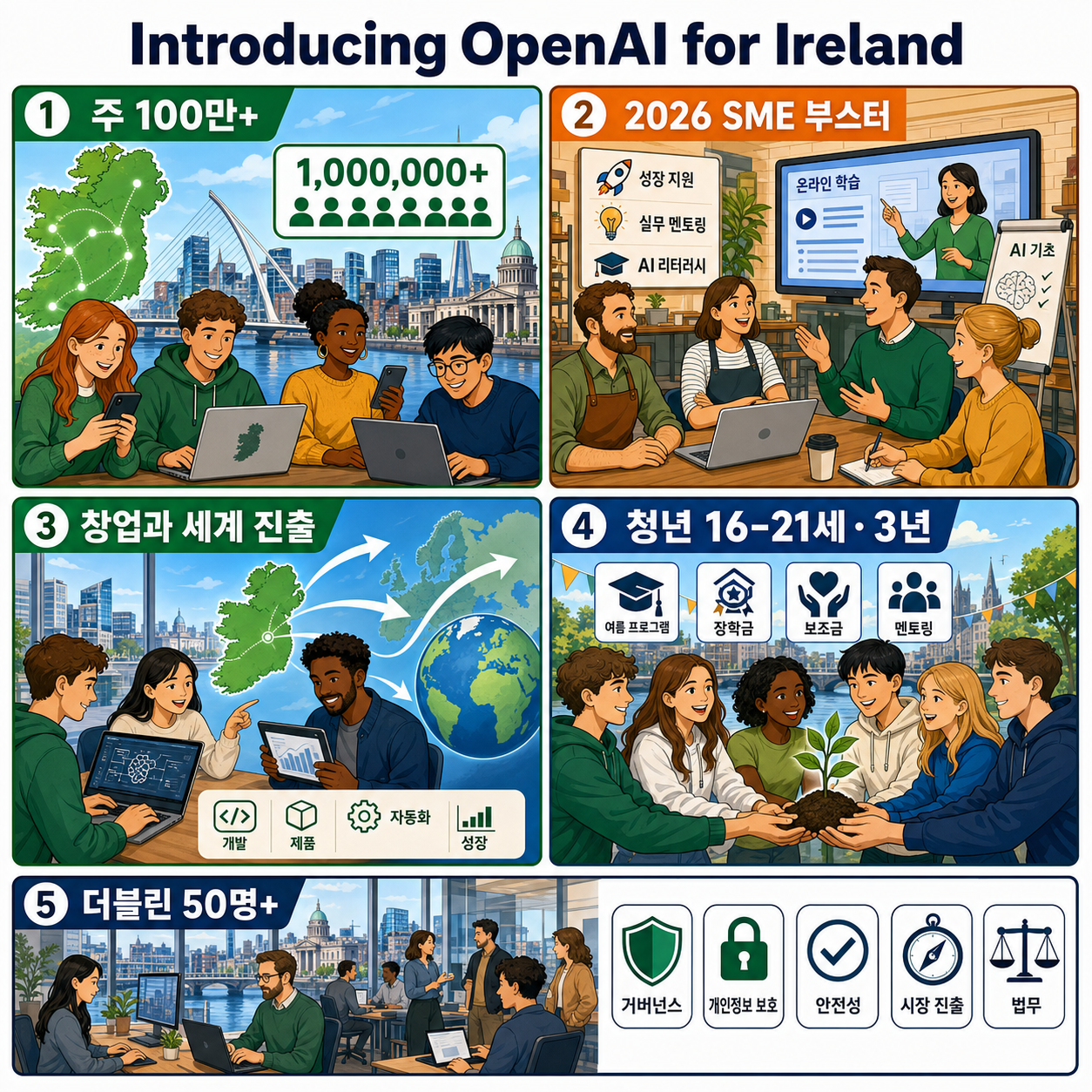 Introducing OpenAI for Ireland 내용을 설명하는 본문 이미지