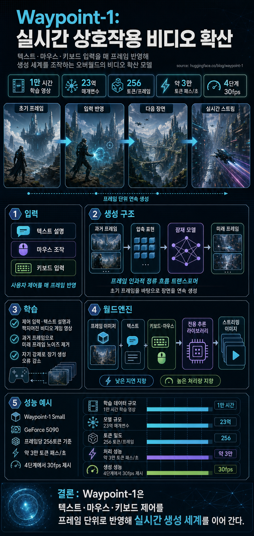 Introducing Waypoint-1: Real-time interactive video diffusion from Overworld 내용을 설명하는 본문 이미지
