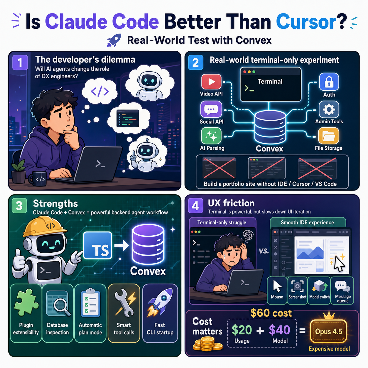 Is Claude Code Better Than Cursor? A Real-World Test with Convex 내용을 설명하는 본문 이미지