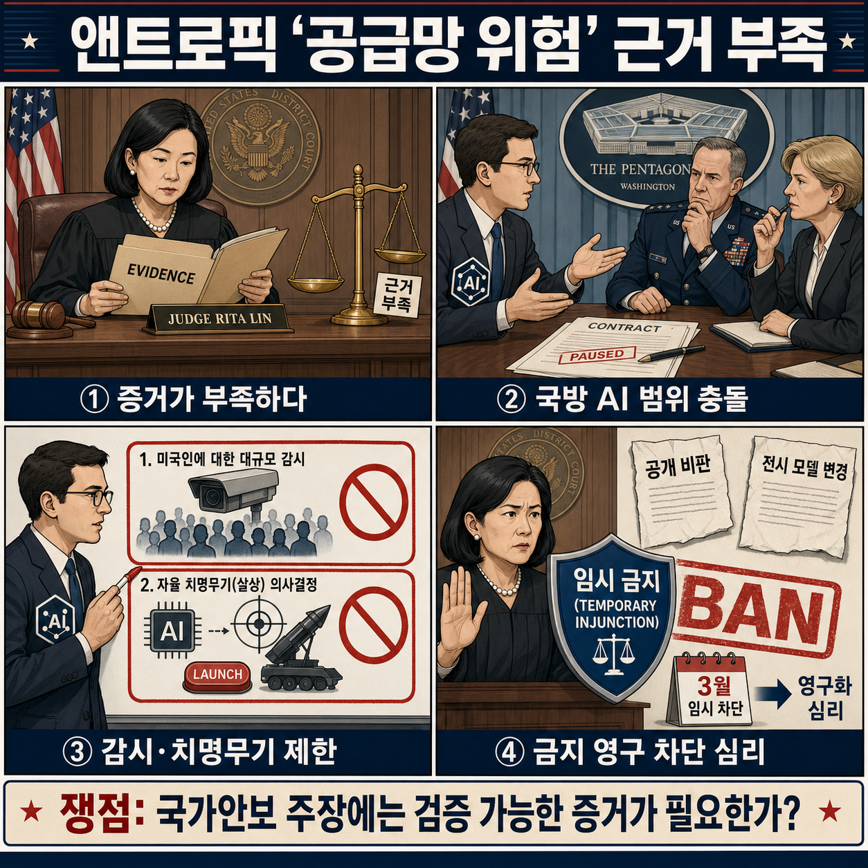 Judge says Trump admin still lacks evidence for Anthropic ‘supply-chain risk’ label 내용을 설명하는 본문 이미지