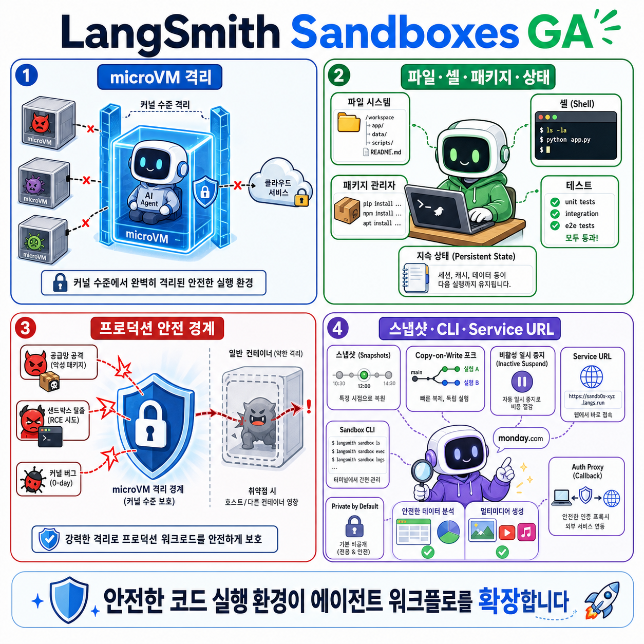 LangSmith Sandboxes are Generally Available 내용을 설명하는 본문 이미지
