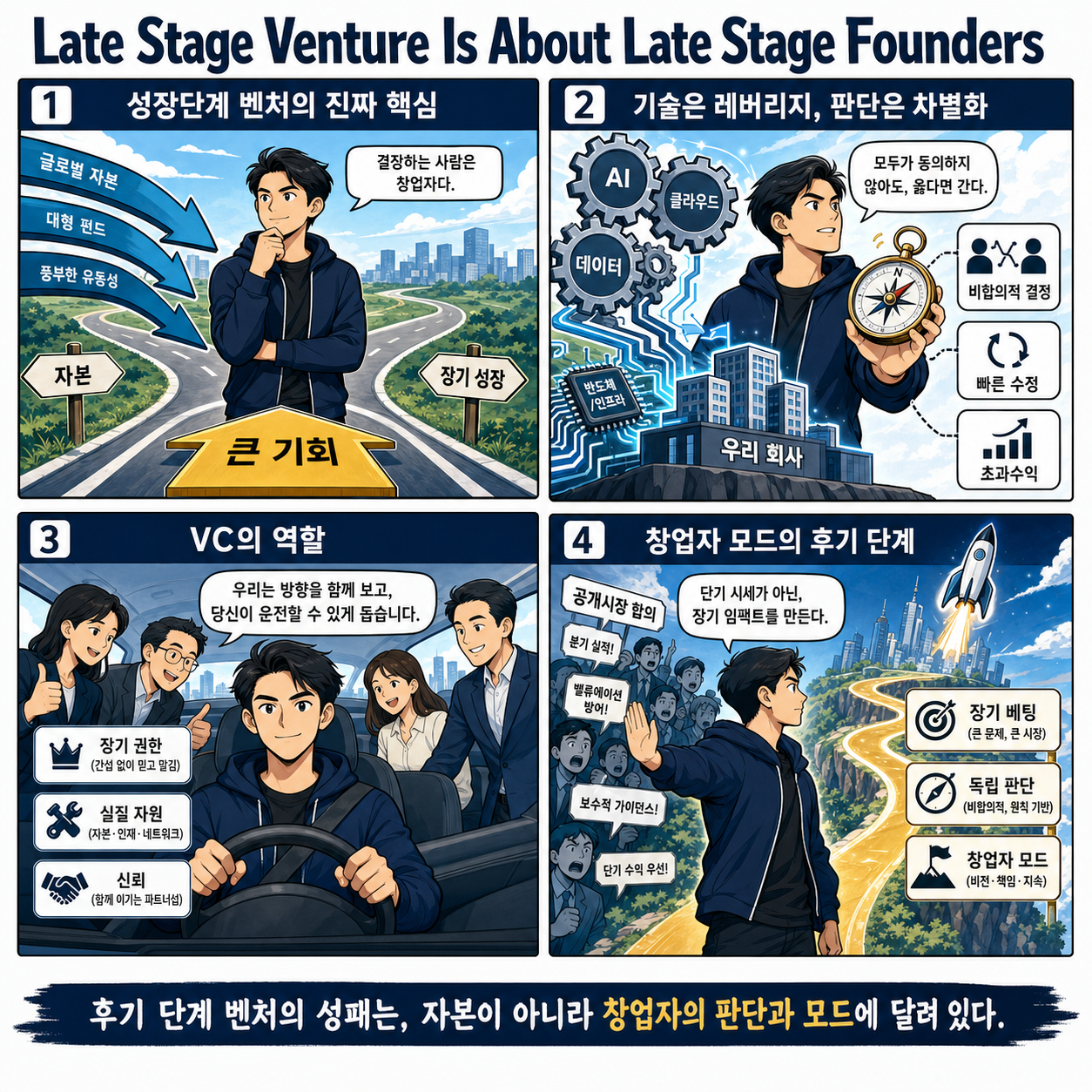Late Stage Venture Is About Late Stage Founders 내용을 설명하는 본문 이미지