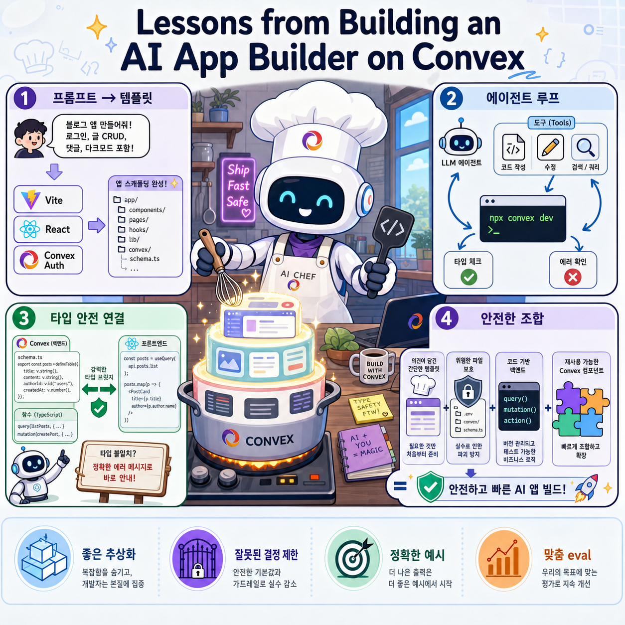 Lessons from Building an AI App Builder on Convex 내용을 설명하는 본문 이미지