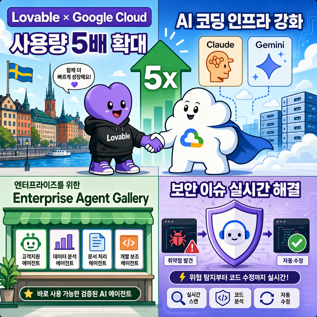 Lovable signs multiyear deal with Google Cloud to up usage 5x, source says 내용을 설명하는 본문 이미지