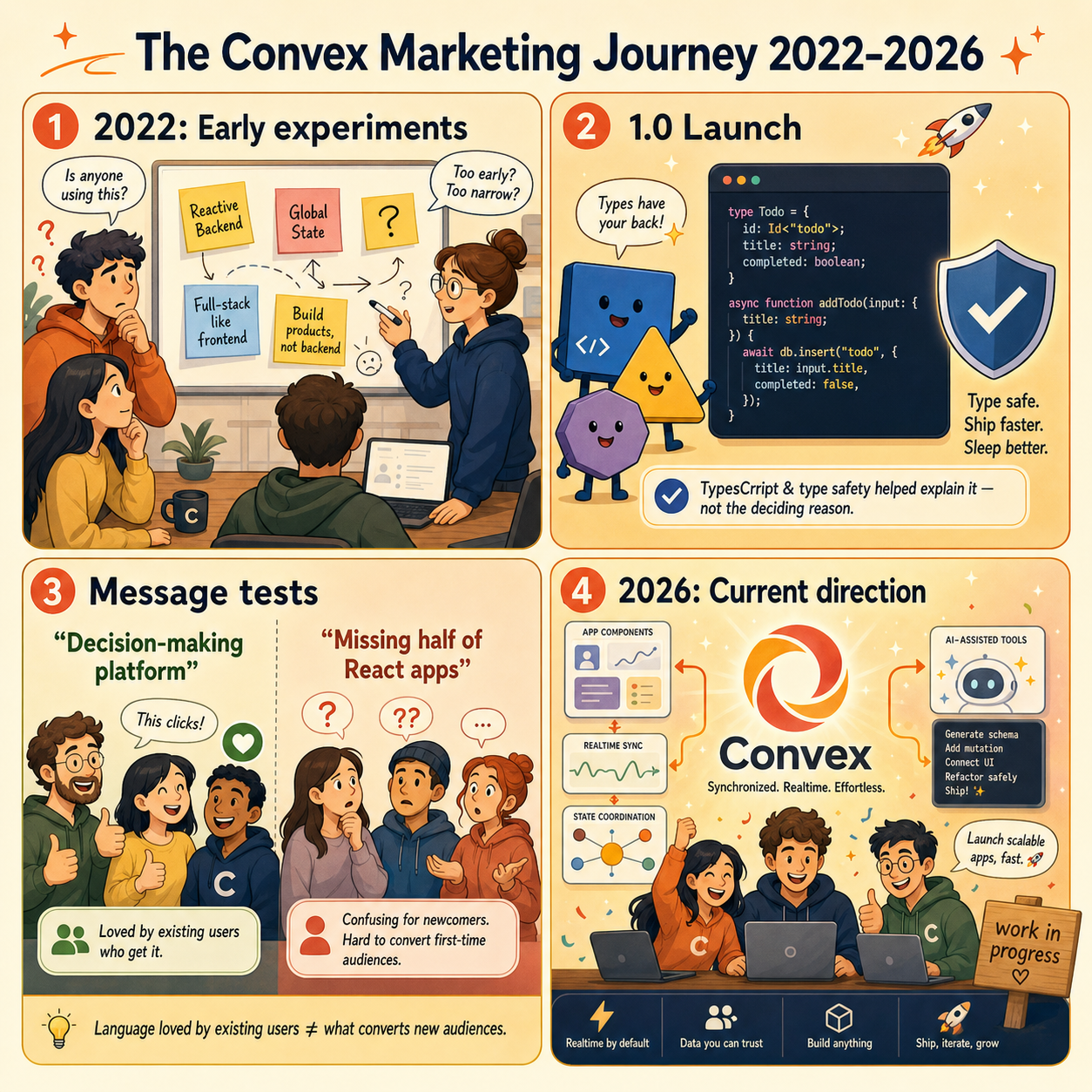 The Convex Marketing Journey 2022-2026 내용을 설명하는 본문 이미지
