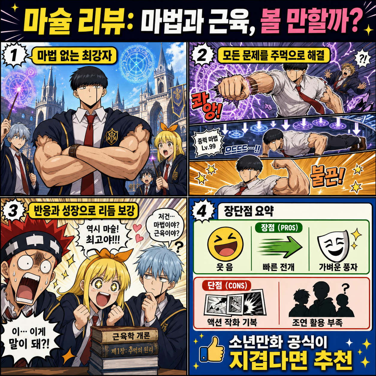 Mashle Review Is Magic and Muscles Actually Worth Watching? 내용을 설명하는 본문 이미지