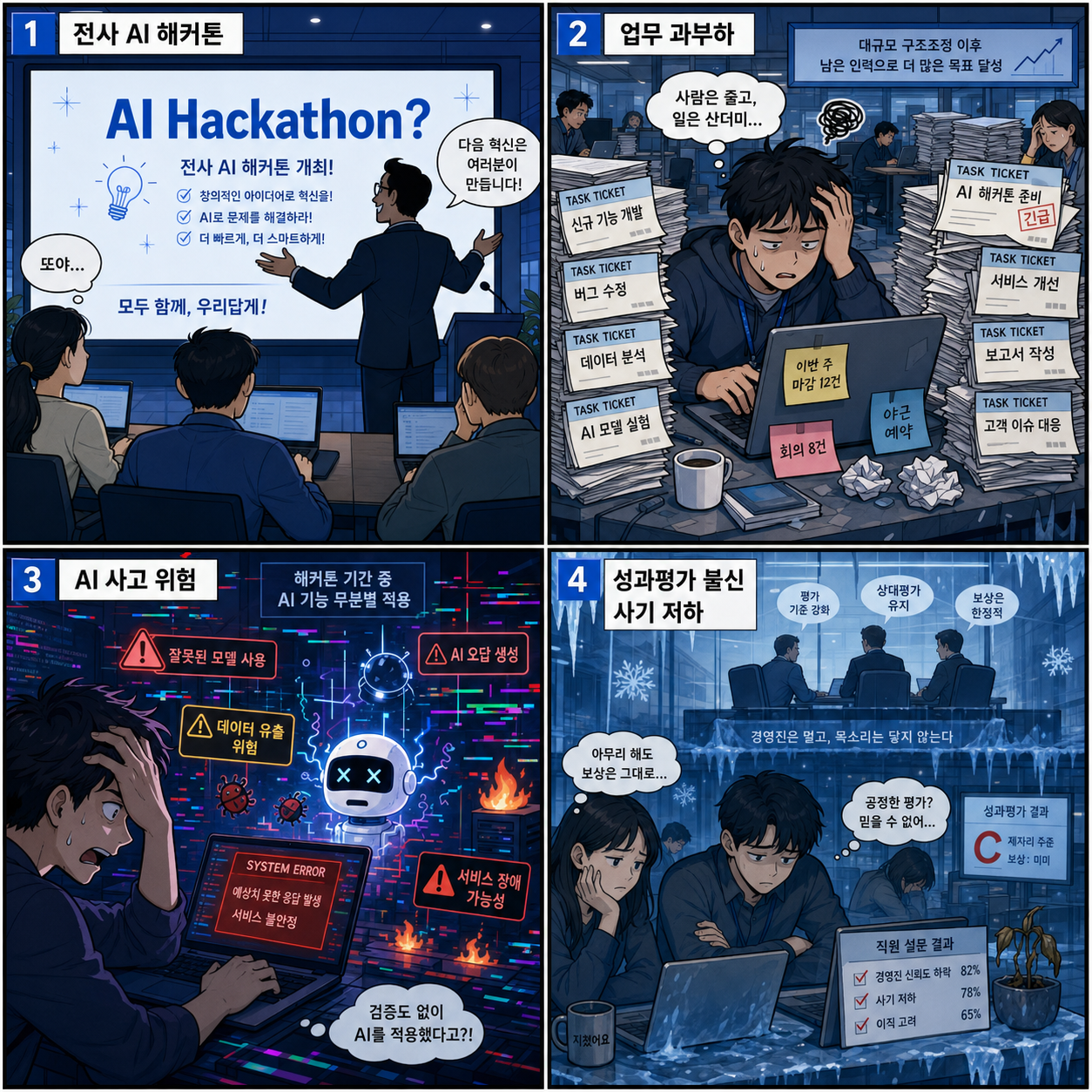Meta Employees Absolutely Hate Mark Zuckerberg’s Plan for a Companywide AI Hackathon 내용을 설명하는 본문 이미지