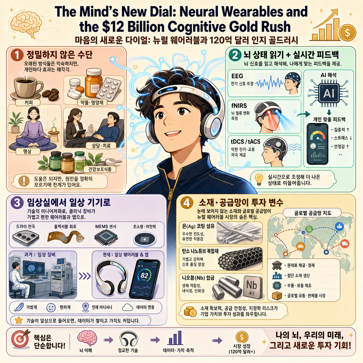 The Mind’s New Dial: Neural Wearables and the $12 Billion Cognitive Gold Rush... 내용을 설명하는 본문 이미지