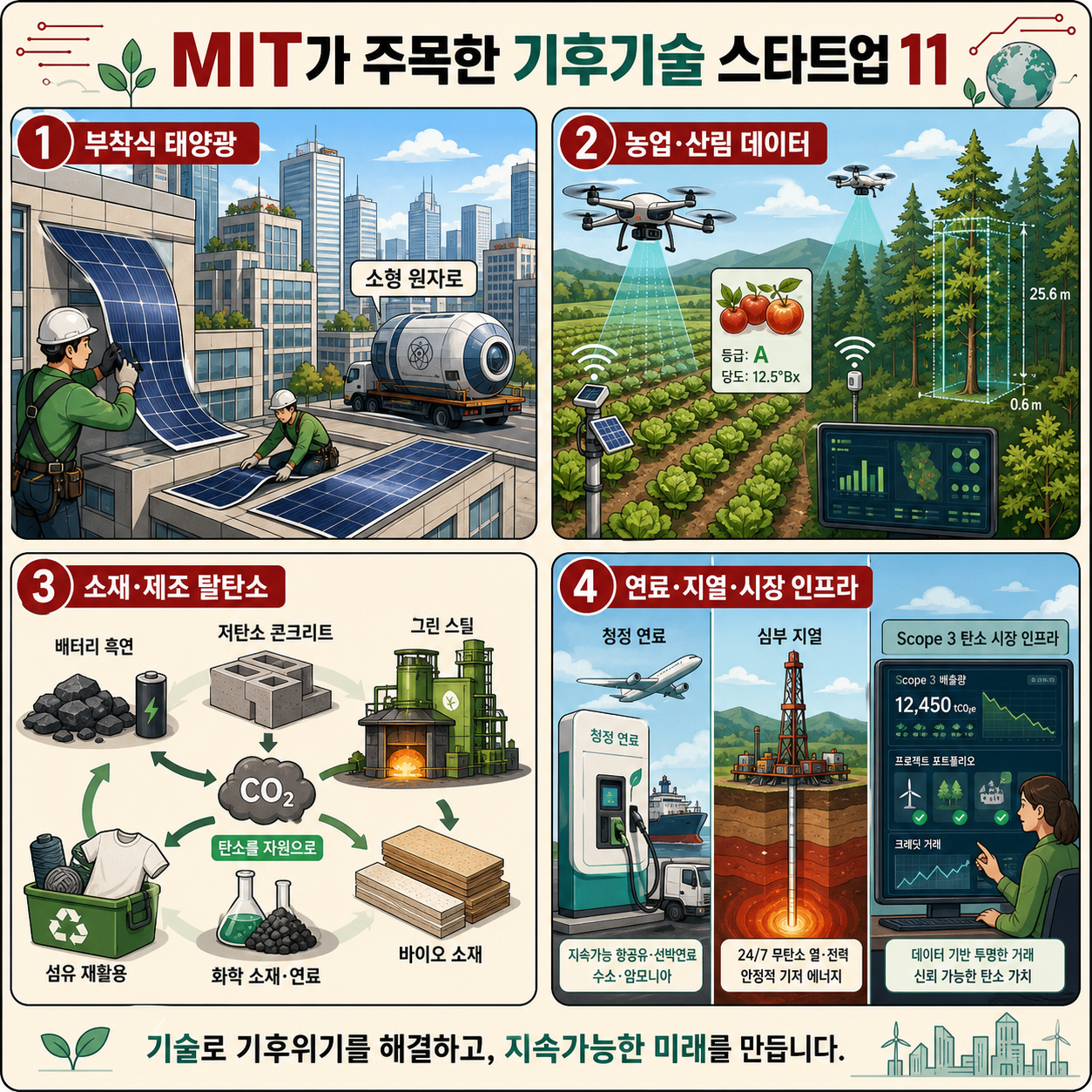 11 MIT climate tech startups to know 내용을 설명하는 본문 이미지