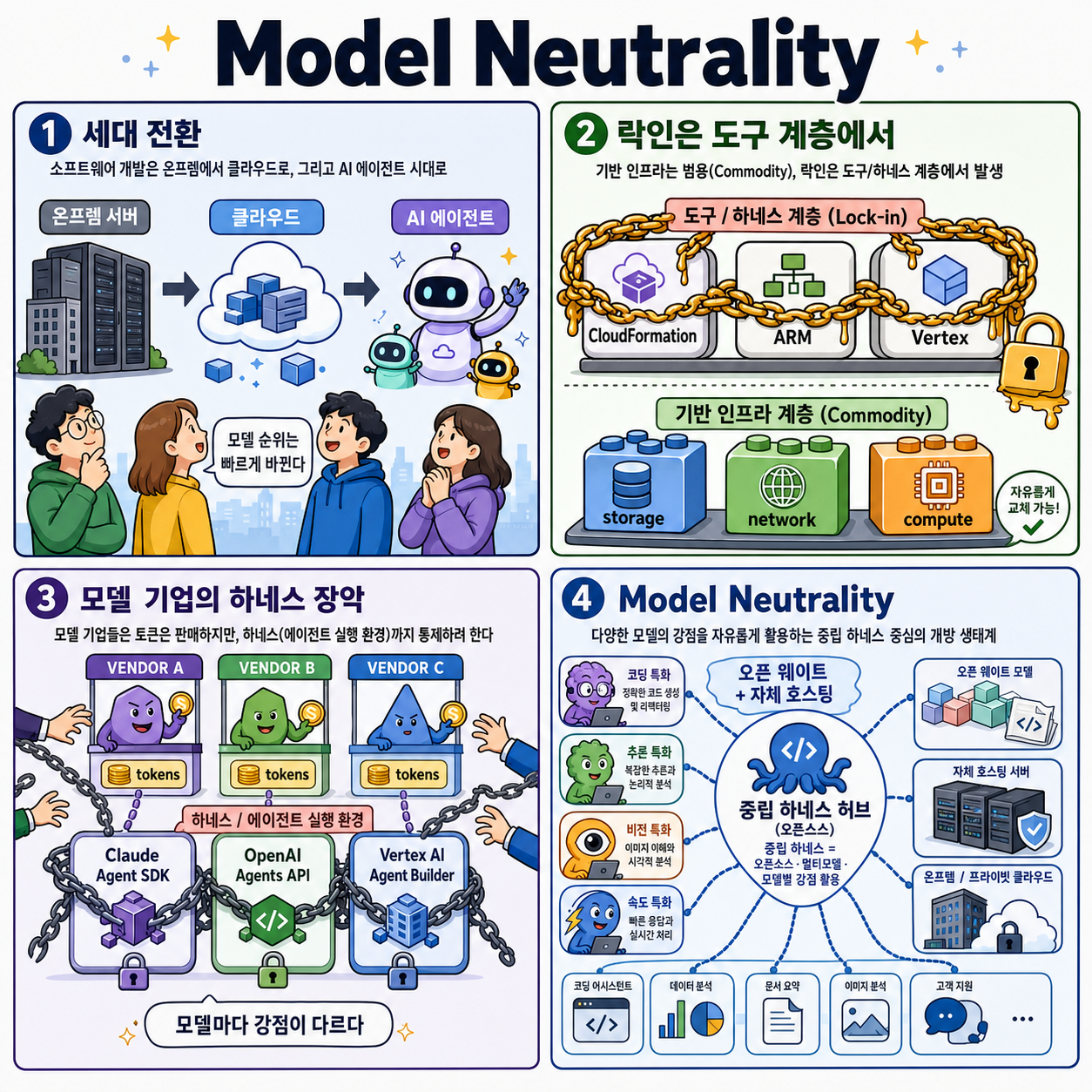 Model Neutrality: Why Avoiding AI Vendor Lock-In Matters 내용을 설명하는 본문 이미지