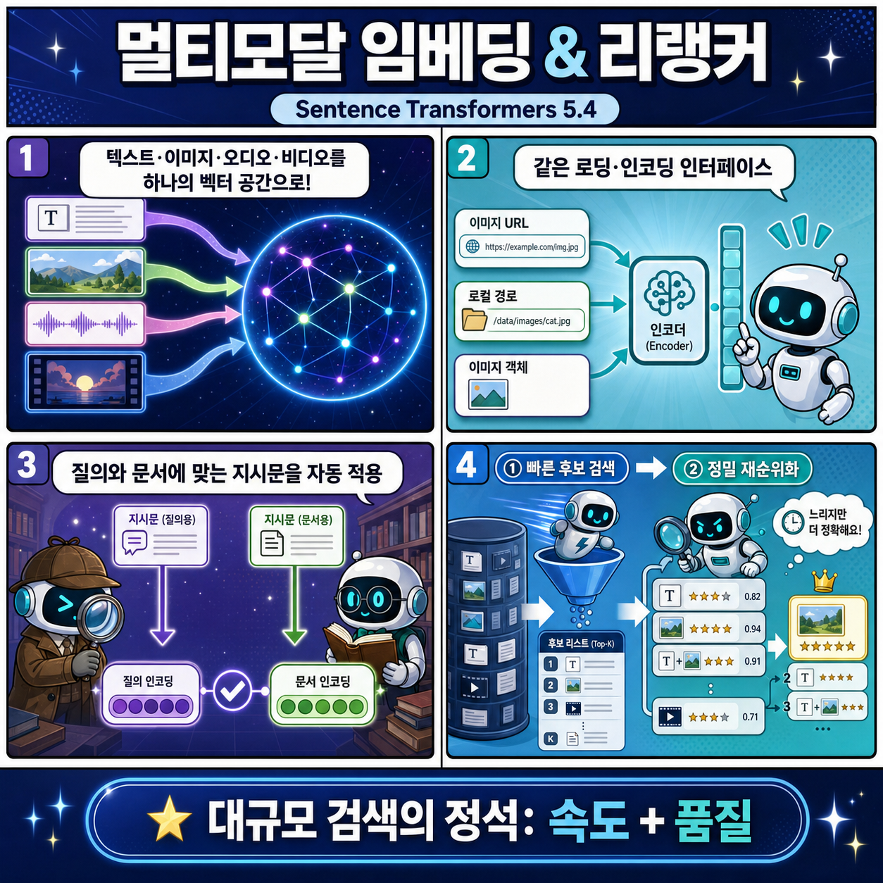 Multimodal Embedding & Reranker Models with Sentence Transformers 내용을 설명하는 본문 이미지