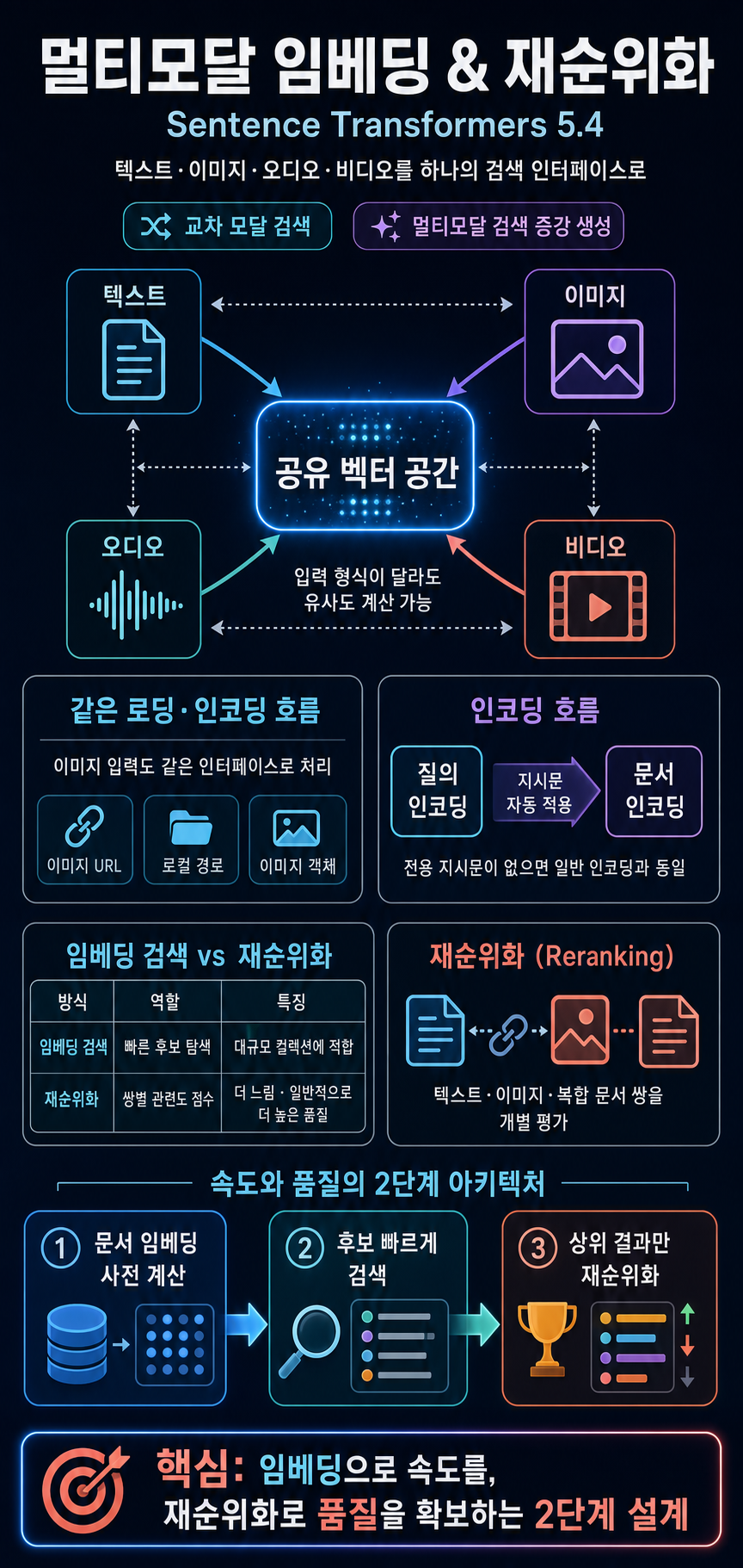 Multimodal Embedding & Reranker Models with Sentence Transformers 내용을 설명하는 본문 이미지