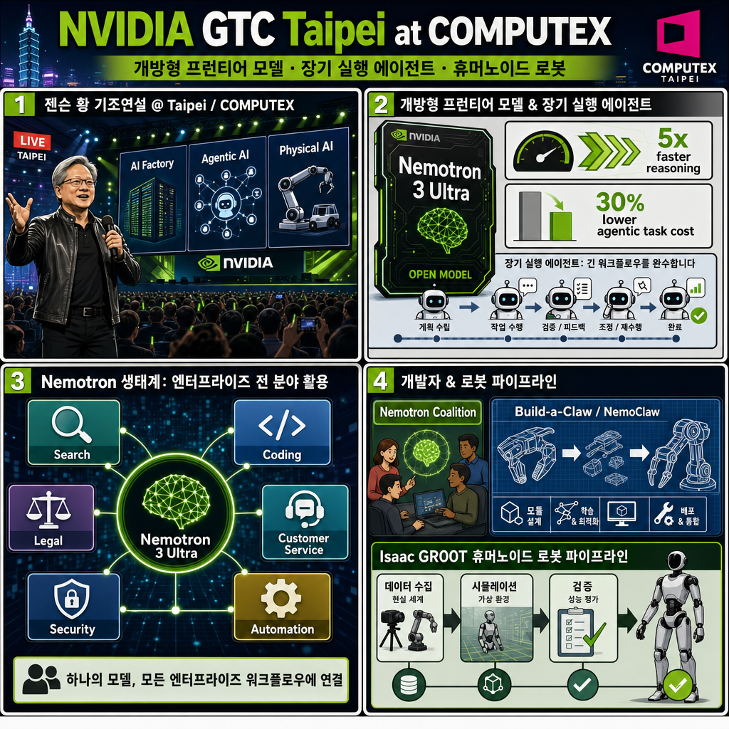 NVIDIA GTC Taipei at COMPUTEX: Live Updates on What’s Next in AI 내용을 설명하는 본문 이미지