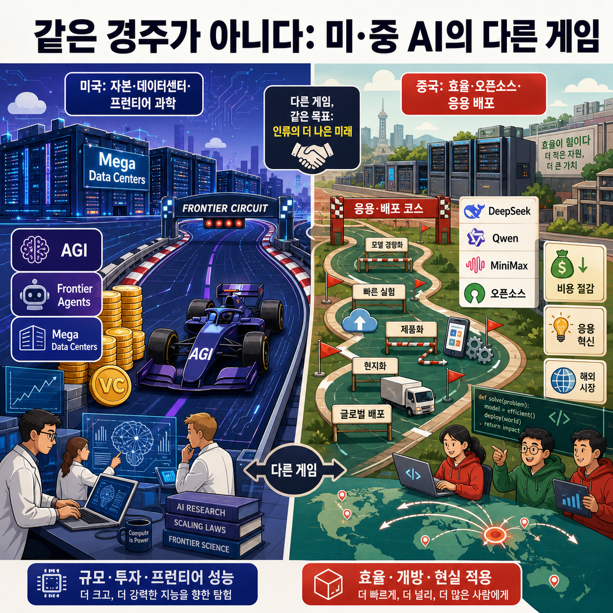 China isn’t trying to beat the U.S. at AI — it’s playing a completely different game 내용을 설명하는 본문 이미지